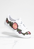 Hadley White Floral Embroidered Trainers