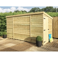 10 x 5 Windowless Pressure Treated Tongue and Groove Pent Shed with Side Door
