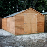 20 x 10 Windowless Value Overlap Apex Workshop (10mm Solid OSB Floor) ***extended Delivery Typically 14 Working Days As Treated As Special - Please See Product Page For More Info