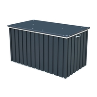 4 x 2 Deluxe Grey Metal Storage Box (1.28m x 0.68m)