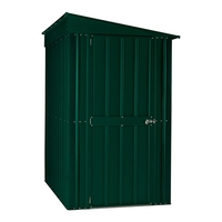 4 x 8 Heritage Green Lean To Metal Shed