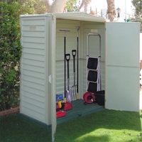 5 x 3 Deluxe Duramax Plastic PVC Shed With Steel Frame (1.73m x 0.97m) With Floor