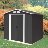 6 x 4 Deluxe Anthracite Metal Shed (2.01m x 1.22m)