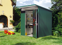 6 x 7 Medium Premier Heavy Duty Metal Dark Green Shed (1.8m x 2.2m)