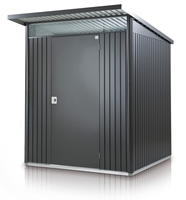 6 x 7 Medium Premier Heavy Duty Metal Dark Grey Shed (1.8m x 2.2m)