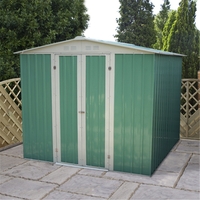 6 x 7 Value Metal Apex Garden Shed (1.95m x 2.22m) *FREE 48HR DELIVERY + Free Anchor Kit