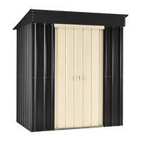 8 x 3 Premier EasyFix Slate Grey Pent Shed (2.46m x 0.92m)