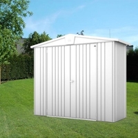 8 x 3 Premier Heavy Duty Metal Silver Metallic Shed (2.44m x 0.84m)