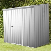 8 x 5 Premier Zinc Metal Garden Shed (2.26m x 1.52m) *FREE 48HR DELIVERY