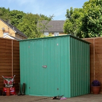 8 x 6 Value Pent Metal Garden Shed (2.42m x 1.83m) *FREE 48HR DELIVERY + Free Anchor Kit