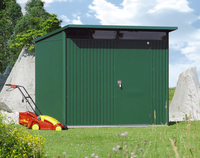 8 x 7 Large Premier Heavy Duty Metal Dark Green Shed (2.6m x 2.2m)