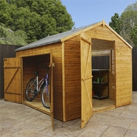 8 x 8 Deluxe Tongue and Groove Dutch Style Barn With 1 Window And Double Doors (12mm Tongue and Groove Floor and Roof) - 48HR + SAT Delivery*
