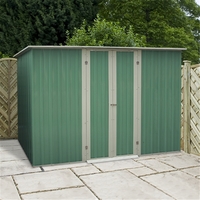 8ft x 4ft Value Pent Metal Shed (2.41m x 1.28m) *FREE 48HR DELIVERY + Free Anchor Kit