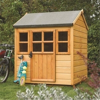 Deluxe Little Lodge Playhouse 4 x 4 (1.25m x 1.29m)