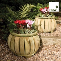 Deluxe Marberry Ball Planters (Pack of 2)