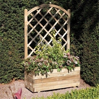 Deluxe Rectangular Planter and Lattice