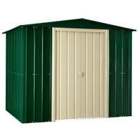 **PRE-ORDER: DUE BACK IN STOCK 19TH SEPTEMBER** 8 x 8 Heritage Green Metal Shed