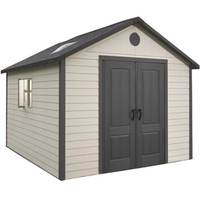 **PRE-ORDER: DUE BACK IN STOCK 3RD OCTOBER** 11 x 13.5 Life Plus Plastic Apex Shed with Plastic Floor + 2 windows (3.37m x 4.13m)