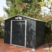 **PRE ORER - DUE BACK IN STOCK 26TH SEPTEMBER** 8 x 6 Deluxe Anthracite Metal Shed (2.61m x 1.82m)