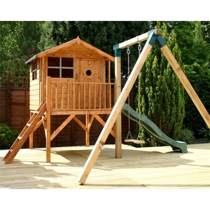 Tower Playhouse,  Slide and Swing 5ft x 7ft