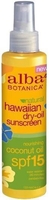Alba Botanica Natural Hawaiian Dry Oil Sunscreen Nourishing Coconut SPF 15 125ml