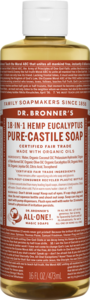 Dr Bronner 18-in-1 Hemp Eucalyptus Pure-Castile Soap 473ml