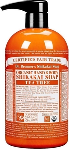 Dr Bronner Organic Fair Trade Shikakai Soap Tea Tree 709ml