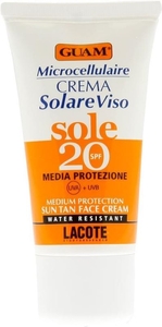 Guam Microcellulaire Medium Protection Sun Tan Face Cream SPF20 50ml