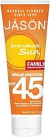 Jason Family Natural Sunscreen SPF 45 113g