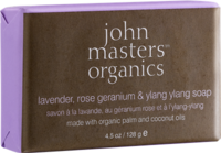 John Masters Organics Lavender,  Rose Geranium & Ylang Soap 128g