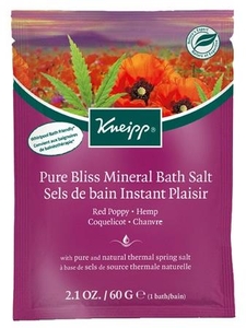 Kneipp Pure Bliss Red Poppy Bath Salts 60g sachet