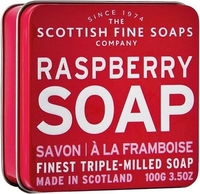 Scottish Fine Soaps Raspberry Soap Tin 100g