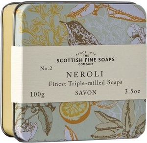 Scottish Fine Soaps Vintage Neroli Soap Tin 100g