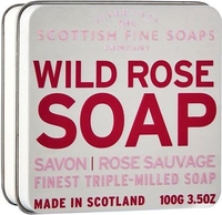 Scottish Fine Soaps Wild Rose Soap Tin 100g