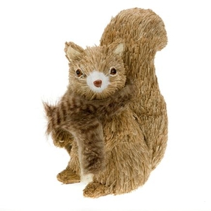 Brush Squirrel Ornament