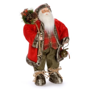 Standing Tartan Santa - 60cm