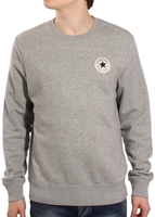Converse All Star Chest Logo Crew Neck Sweatshirt Grey Melange - M (38-40in)