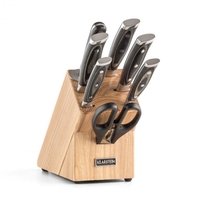 Katana 8 Knife Set 8-Piece Scissors Sharpening Steel Knife Block