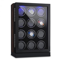 Klagenfurt Watch Winder Fits 12 Watches Right-Left Running LED Touch Display Pure Handmade