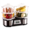 Twin Peaks Food Steamer Steam Cooker 1500W Stainless Steel