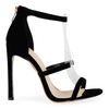 Liliana Heels in Black faux suede