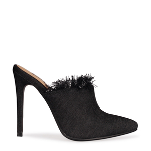 Nikita Denim Mule In Black
