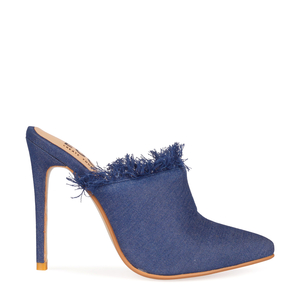 Nikita Denim Mule In Mid Blue