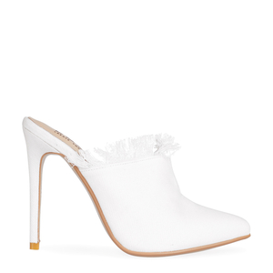 Nikita Denim Mule In White
