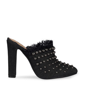Nikita Denim Studded Mule In Black