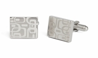 60s Pattern Brushed Cufflinks