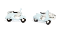 Blue Retro Scooter Cufflink