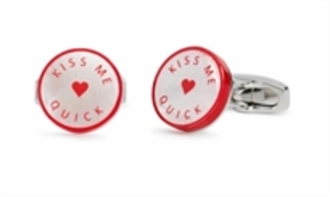 By The Sea Kiss Me Quick Cufflinks