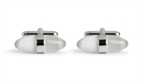 Catseye Egg White cufflink