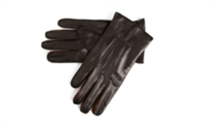 Contrast Leather Gloves Brown and Tan